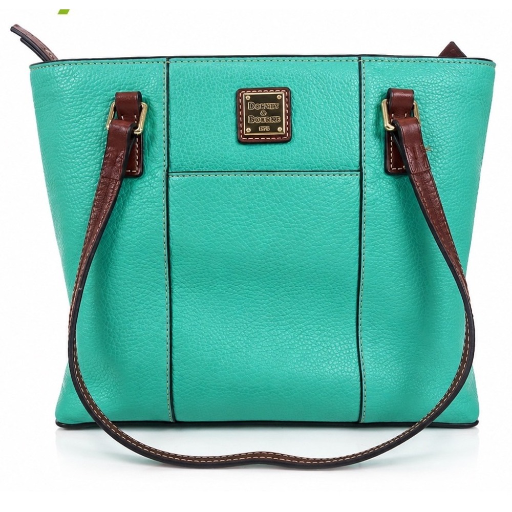 Dooney & Bourke Bag Pebble Grain Small Lexington Shopper Tote Bag Teal